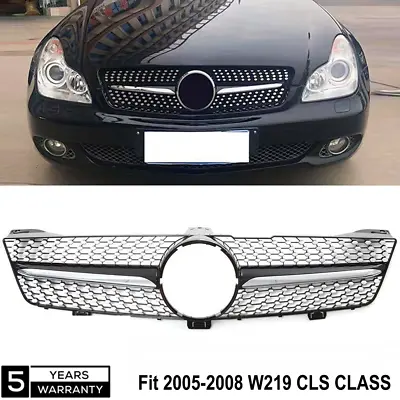 Diamond Grille Grill For Mercedes W219 2005 2006 2007 2008 CLS350 CLS500 CLS550 • $73.45