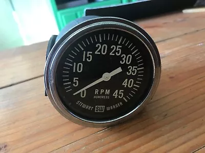 Vintage Stewart Warner Brass 4500 RPM Tachometer (765B) • $99.99