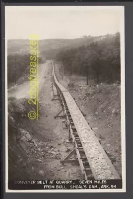 Rppc Stone Conveyer Belt At Quarry Seven Miles From Bull Shoal's Dam Ar Arkansas • $5