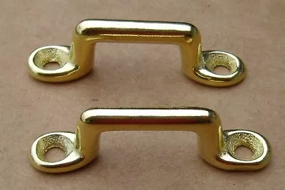 Lot Of 2 Footman Loop 3/4  X 1/4  McClellan Cavalry Saddle Solid Brass Civil War • $3.72