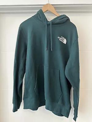 Gently Worn Large The North Face Men's Dark Green Pullover Hoodie  • $19.90