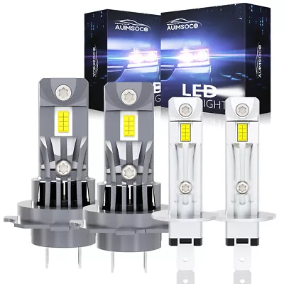 H1 H7 10000K Combo LED Headlight High Low Beam Bulbs Kit Super Bright Cool White • $65.99