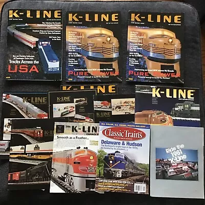 K-Line Electric Trains Lot Of Catalogs 1981 1994 1997 Read • $45