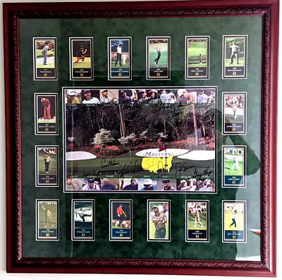 16 Masters Champions Signed / Autograph Tiger Woods Jack Nicklaus Arnold Palmer • $7500