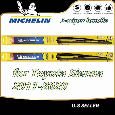 2x For Michelin Wiper Blades Set For Toyota Sienna 2011-2020 Direct (Pair) • $25.16