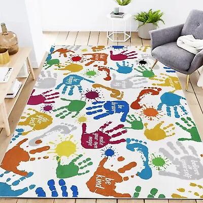 Kids Rug For Playroom 5'x7' Soft Nursery Rug Non-Slip Colorful Kids Play Mat • $56.99