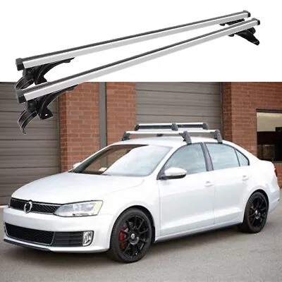 For VW Golf MK4 MK5 MK6 MK7 Car Top Roof Rack Cross Bar Aluminum Cargo Carrier • $159.09