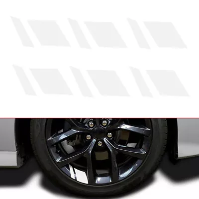 6x Car Wheel Rim Vinyl Sticker Decal Reflective Sticker Decor Accessories Silver • $5.13