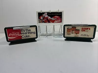 HO Scale Lot Of Vintage Life-Like Light Ups Billboards Coke & Athearn Coca Cola • $39.99