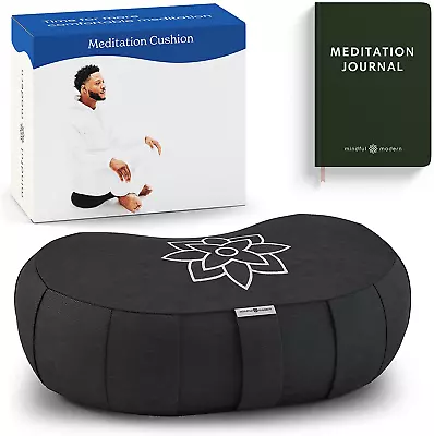 Mindful & Modern Large Meditation Cushion | Zafu Yoga Bolster Meditation Floor P • $56.99