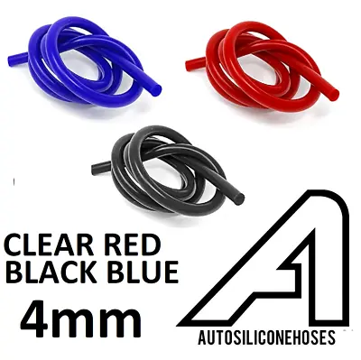 £62.84 • Buy 4mm Silicone Vacuum Hose - Tube Pipe Hose Turbo Boost Water Air Coolant Valve