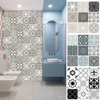 10pc 10cm Tile Wall Stickers Decal Kitchen Bathroom Self Adhesive Mosaic Sticker • $7.30