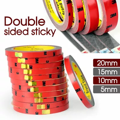 3M Double Sided Sticky Strong Permanent Versatile Roll Tape Heat Resistant NEW • $6.50