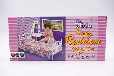 Gloria Beauty Bedroom Play Set (9314) For Doll House Furniture • $13.99