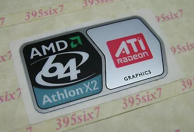 AMD 64 Athlon X2 ATI Radeon Graphics Sticker (23.5mm X 45mm) • $1.88