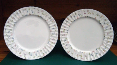£9 • Buy Royal Worcester 2 X Forget Me Not Side Plate Approximately 27 Cm. Diameter