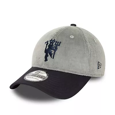 New Era 39thirty Manchester United Fc Baseball Cap.cord Man U Stretch Hat S24 • £27.99