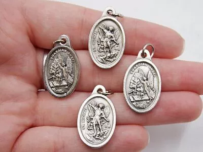 Guardian Angel And Archangel Saint Michael Lot Of 4 Two Sided Pendant Medals • $12.88