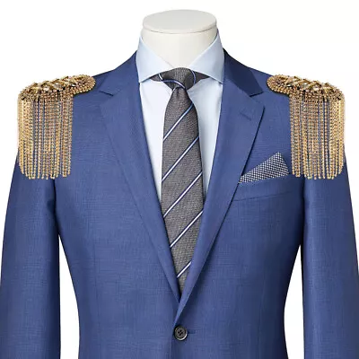 Shoulder Tassels Epaulets Fringe Epaulet Suit Costume Beaded Shoulder Badge • $10.82