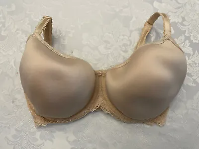 Wacoal Bra 34G Underwire Satin Lined Cups Adjustable Straps Lace Wings 853255 • $26.18