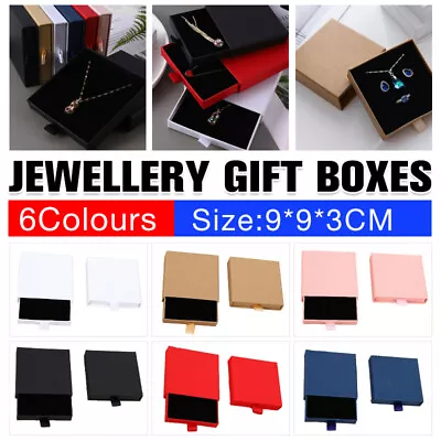 $8.81 • Buy 1-10PCS Jewellery Gift Boxes Necklace Ring Bracelet Bangle Earring Cardboard Box