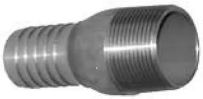 Hose Barb 1-1/2  ID X 1-1/4  MNPT Stainless King Combination Nipple SF150125SS • $22.45
