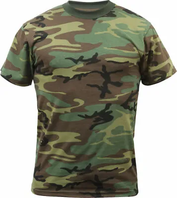 Rothco Mens Camo Short Sleeve Tactical Military T-Shirt (Choose Sizes) • $13.99