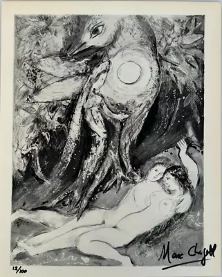 Marc Chagall Original Hand-signed Lithograph With COA & Appraisal Of $3500! • $199