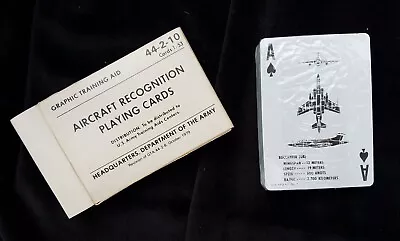 $16.25 • Buy 1979 Sealed Pack Aircraft Recognition Playing Cards Training Aid Army Department