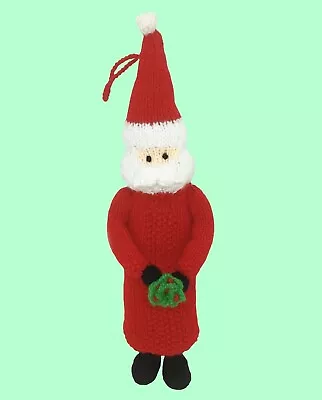 KNITTING PATTERN 326: Nordic Style Father Christmas / Santa Hanging Decoration • £2.75