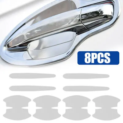8Pcs Car Door Handle Bowl Sticker Anti-scratch Film Protector Accessories Clear • $4.60