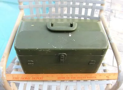 Vintage  My Buddy TACKLEMASTER  Aluminum Tackle Box: 4 Trays; 16  X 9  X 9  • $49