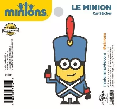 Minions ~ Le Minion ~ Car Suv Truck Family Sticker Decal ~ Universal Studios • $5.49