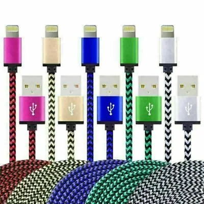 Heavy Duty Charging USB Data Cable Charger 1M 2M 3M For IPhone 13 2 11 10 8 7 6 • $4.67