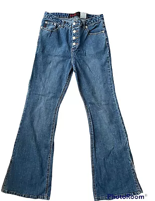 Vintage Y2k Mudd Girls Jeans Exposed Buttons Bootcut Jeans Girls 16 • $28