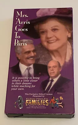 Mrs Arris Goes To Paris VHS Angela Lansbury Diana Rigg Omar Sharif 1992 • $4