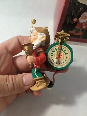 One-Elf Marching Band 1993 Watch Him Clap His Cymbals Hallmark Tree Ornament ELF • $9.99