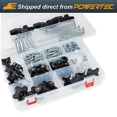 128 Piece Jig Fixture T-Track Hardware Kit 1/4-20 ThreadsKnob (71127) • $74.99