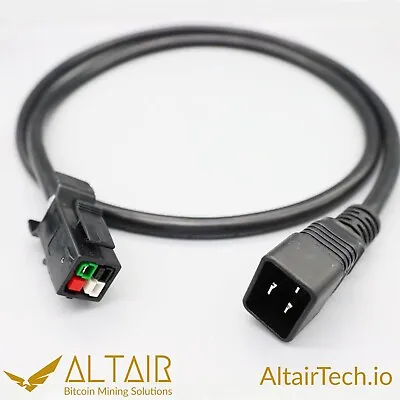 AltairTech.io IEC C20 To P13 Heavy Duty Power Cord 3 Ft 12 AWG 20A • $29.99