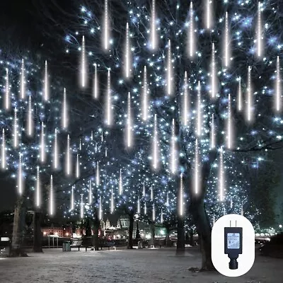 Christmas Snowfall String Lights Meteor Shower Outdoor 11.8  240 LED 10 Tubes • $19.97