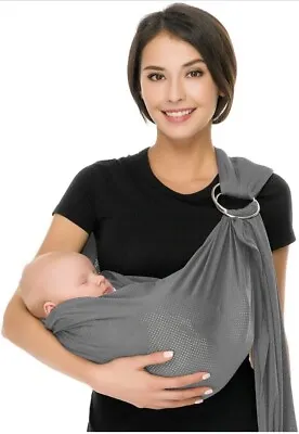 Baby Sling Wrap With Large Front Pocket- Cotton • £11.92