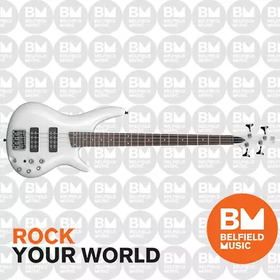 $719 • Buy Ibanez SR300E Bass Guitar Pearl White - SR300EPW - Brand New - Belfield Music