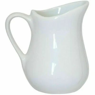 Apollo Ceramic Porcelain White Measuring Jug 125ml Milk Cream Pourer Churn Jug • £8.11