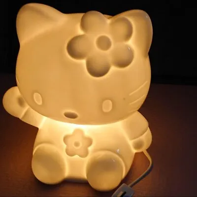1998 Vintage Hello Kitty Ceramic Lamp/Light With Bulbs From Japan Retro Rare JP • £96.11