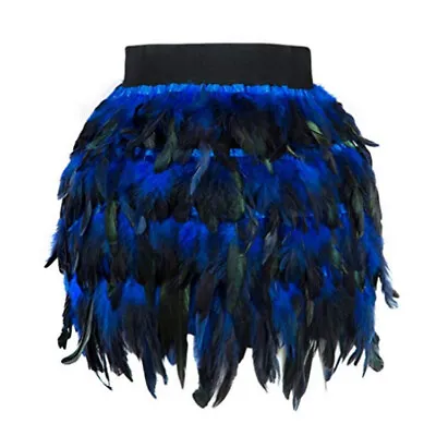 Fashion Adult Lightweight Feather Skirt Breathable Clubwear Mini Skirt Dress Up • $33.52