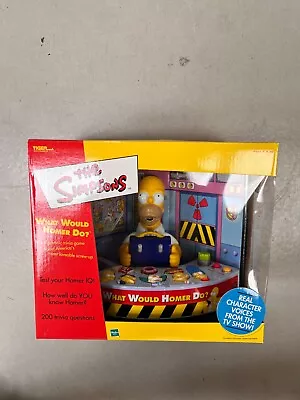 The Simpsons Tiger Electronics - What Would Homer Do Trivia Game Hasbro 2002 Toy • £44.99