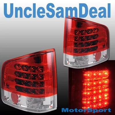 For Chevy S10 Gmc Sonoma Euro Clear Red Lens Led Tail Lights Direct Fit Pair • $148.99