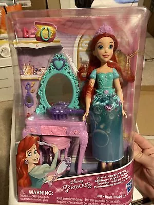 Disney Princess Ariel Doll The Little Mermaid Royal Vanity Playset Furniture • $5