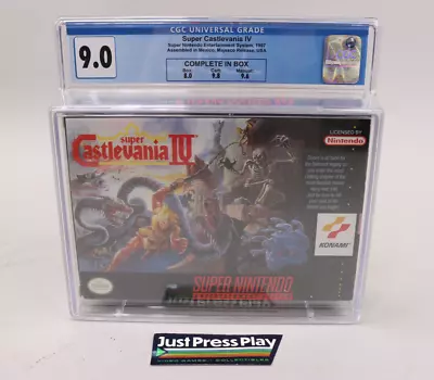 Super Castlevania IV 4 Nintendo SNES 1997 CIB Complete In Box CGC Graded 9.0 • $499.99