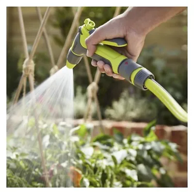 Verve Hoze Garden Hose Pipe Water Nozzle Spray Gun Car Comfort Grip 2 Function • £6.45